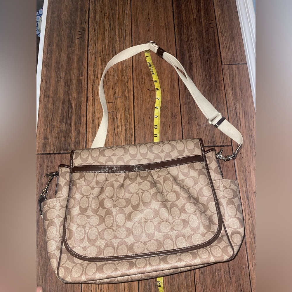 Coach signature logo bag coach messenger bag coach laptop y2k travel work bag - Picture 8 of 14